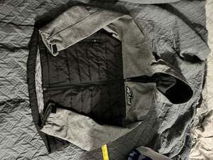 Dri Duck Women's Vista Soft Shell Puffer Jacket Hybrid Grey/Black Size S